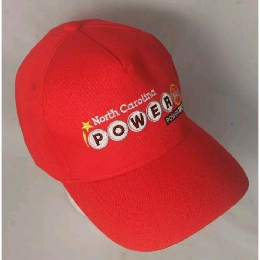 North Carolina Powerball Lottery Adjustable Strapback Hat/Cap-EXCELLENT!
